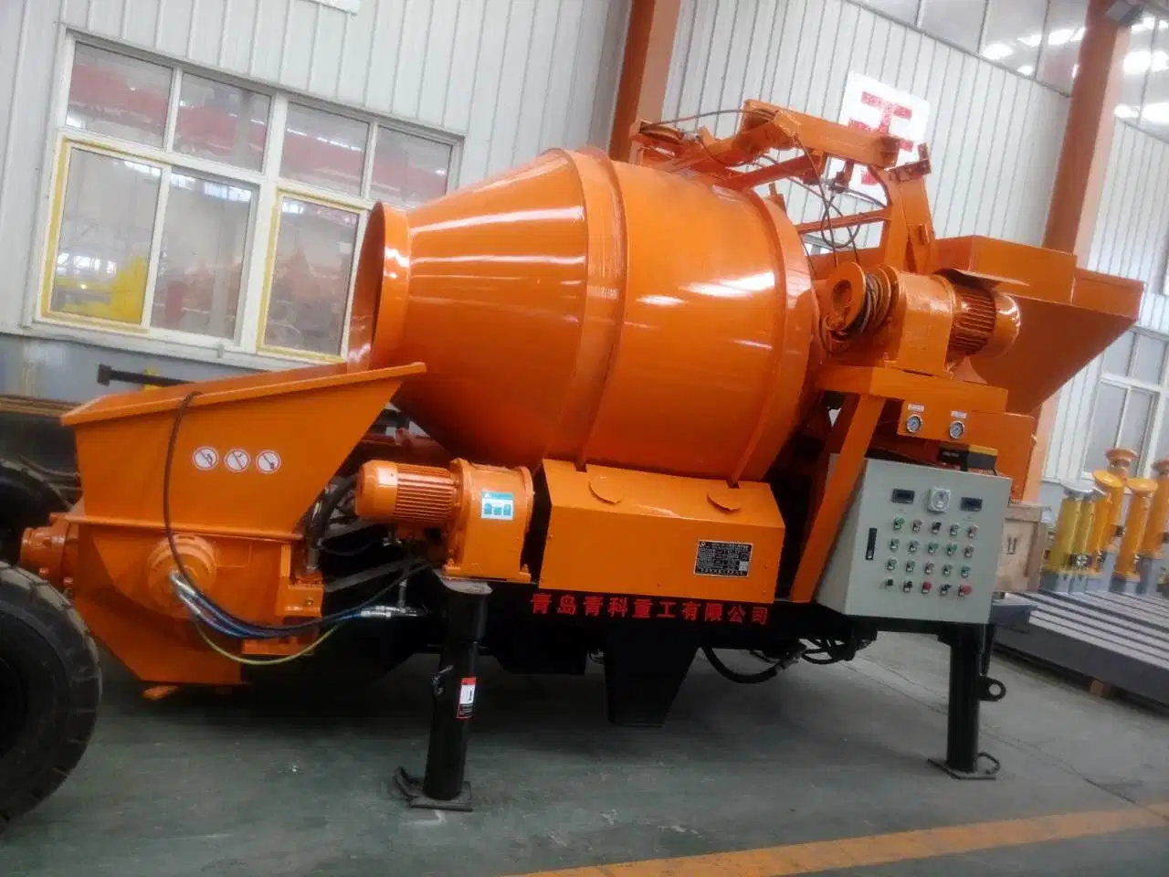 Mini Portable Cement Mortar Self-Loading Concrete Mixer Machine with Pump Beton Mixing Pump