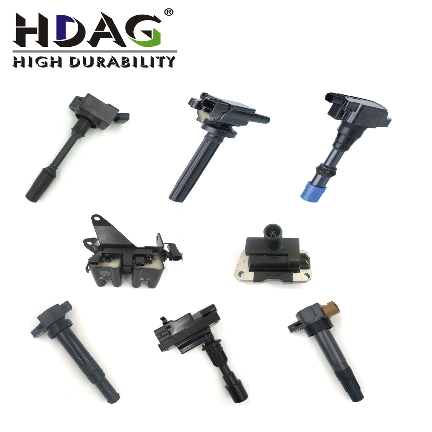 Hdag OEM Auto Engine Ignition Coils for Hiace Lada Nissan Mitsubishi Isuzu Suzuki Honda Ford Mazda Chrysler Chevrolet Dodge Jeep Gmc Buick Hyundai KIA Peugeot