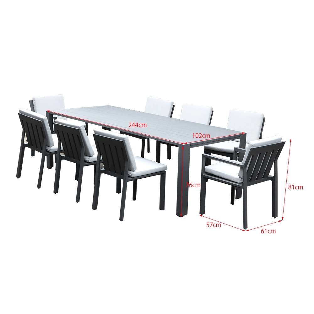 boîte en carton
 2-3ans Cafe Darwin Banquet d'aluminium jardin Table en rotin