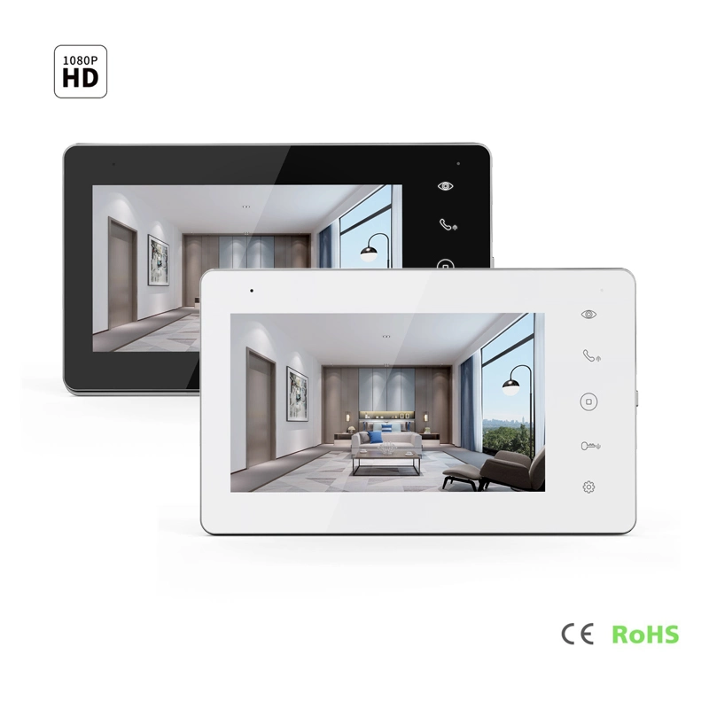7" IPS Smart Screen Video Doorphone Luxury Home Security Intercom System
