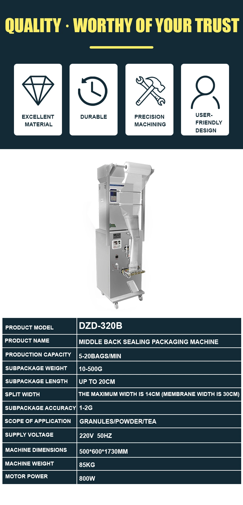 Guter Preis Automatische Zucker Salz Verpackung Füllmaschine Zucker Stick Beutel Verpackung und Druck Datum Maschine