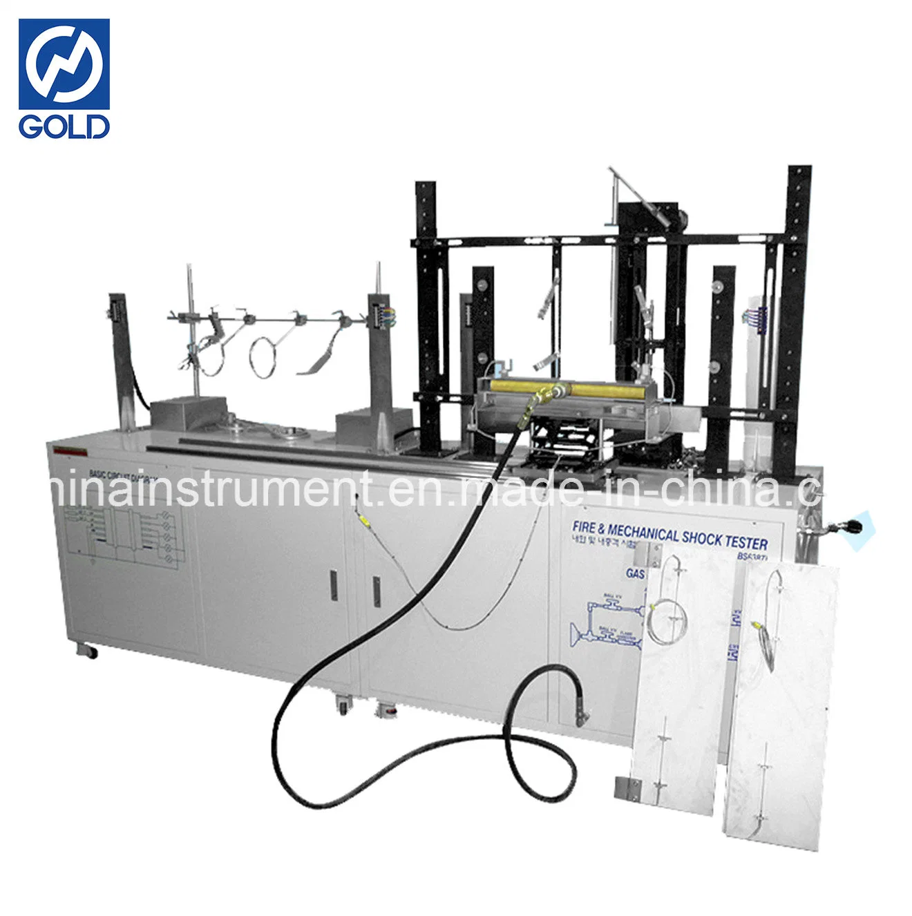 IEC60331 Comprobador de impacto eléctrico y aspersión para cable y alambre