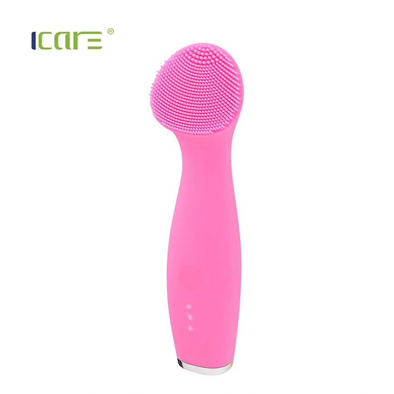 USB Rechargeable Waterproof Silicone Sonic Facial Cleaner Face Massage