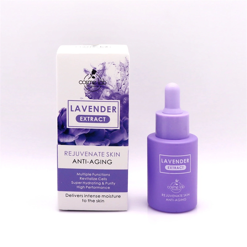 Los fabricantes de cosméticos orgánicos Cosmelab extracto de lavanda de cuidado facial de suero iluminando la piel Claming Blanqueamiento suero Anti Wrinkle