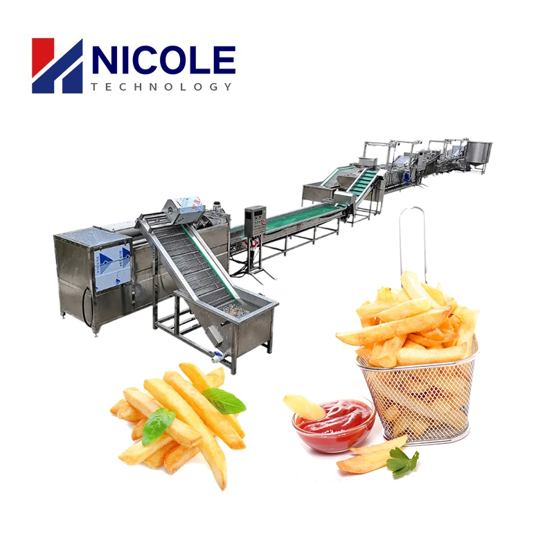 Chinese Supplier Complete Potato Strips Making Machine Frozen French Fries Production Line