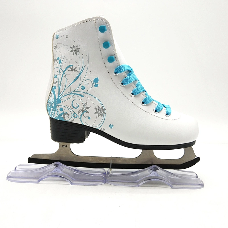 Children Adult Men Women Figure Skating Warm Patterned Ice Skating Shoes