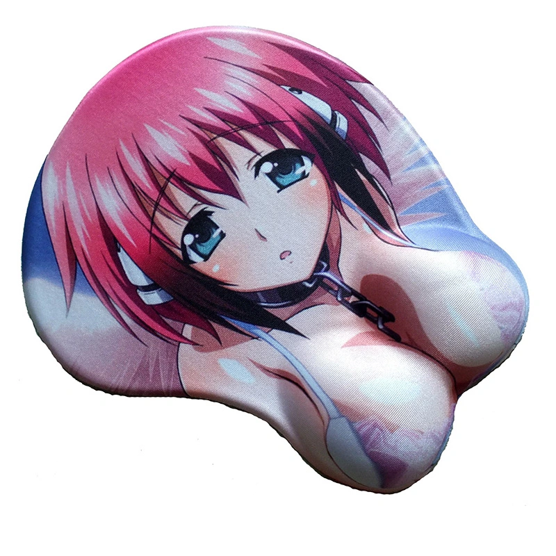 Sexy Printing Gel Foam Arm Wrist Rest Mouse Pad Sexy Girl Boob 3D Mouse Pad with Rest Support