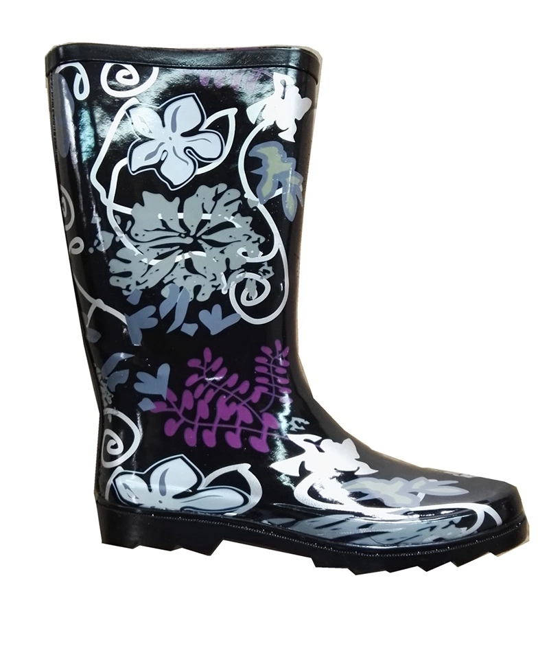 Ladies Fashion Rubber Rain Boot