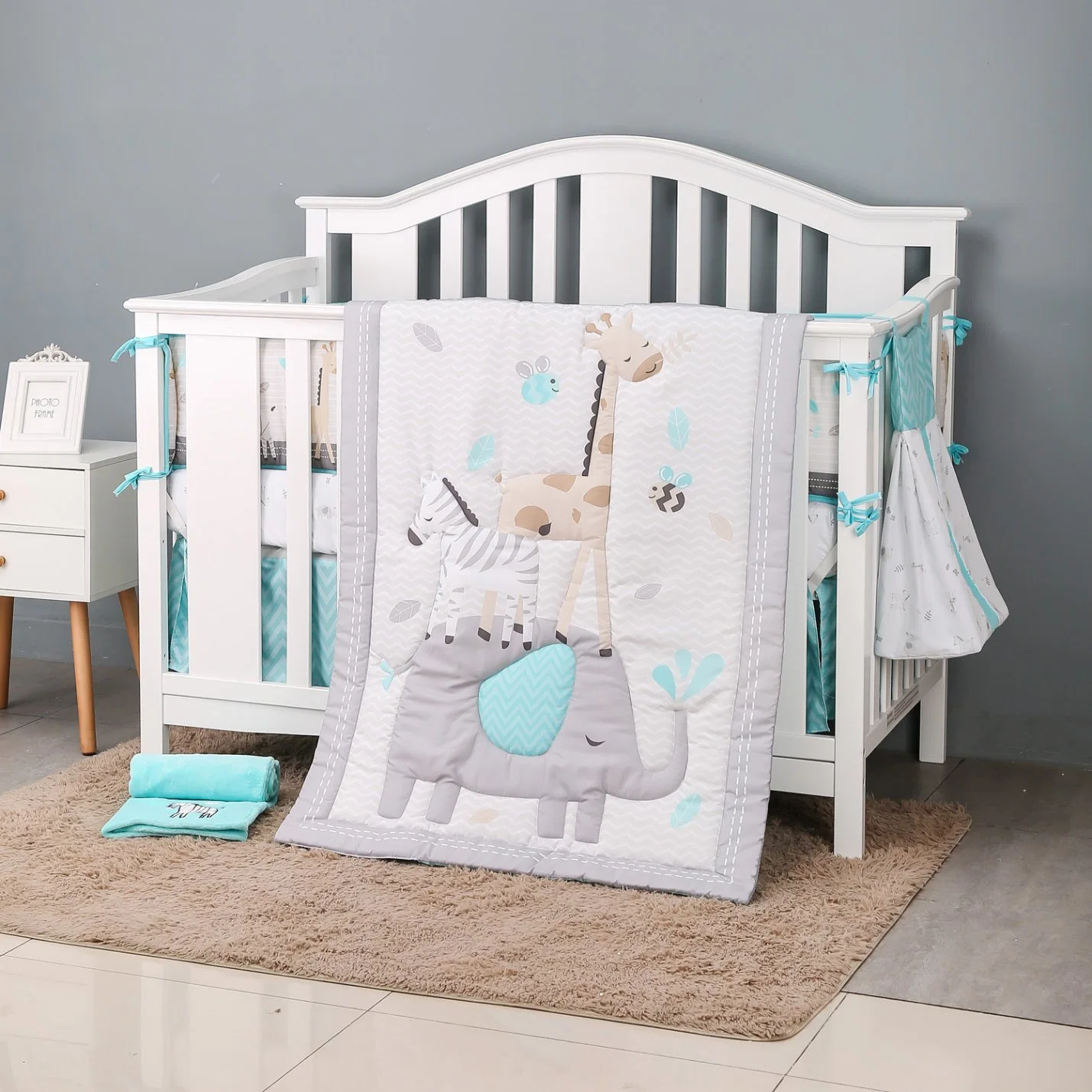 OEM Factory Supply 100% algodón impresión Baby Kids ropa de cama edredón Ropa de cama para bebés