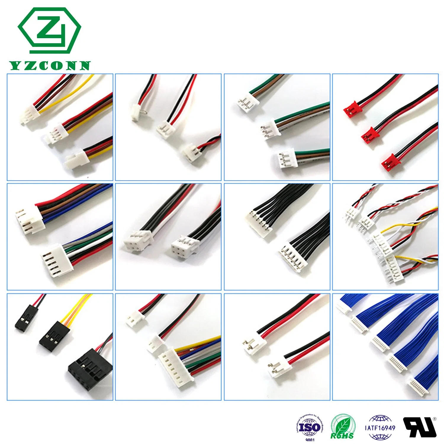 Customized Various Jst Molex Sh Zh pH Xh Vh Pin 1.0 1.5 2.0 1.25 2.54mm Pitch Connector Electronic Harness Cable Assembly for Electrical