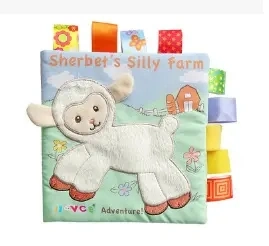 Enfants jouets de style animal apprentissage éducation mignon bébé tissu de bébé Livre