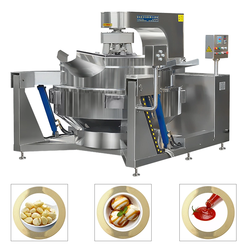 Commercial Automatic Multi Function Planetary Tilting Patato Chicken Egg Jam Mixing Making Electric Gas Steam Turkey Sauce Fillings Food Cooker
