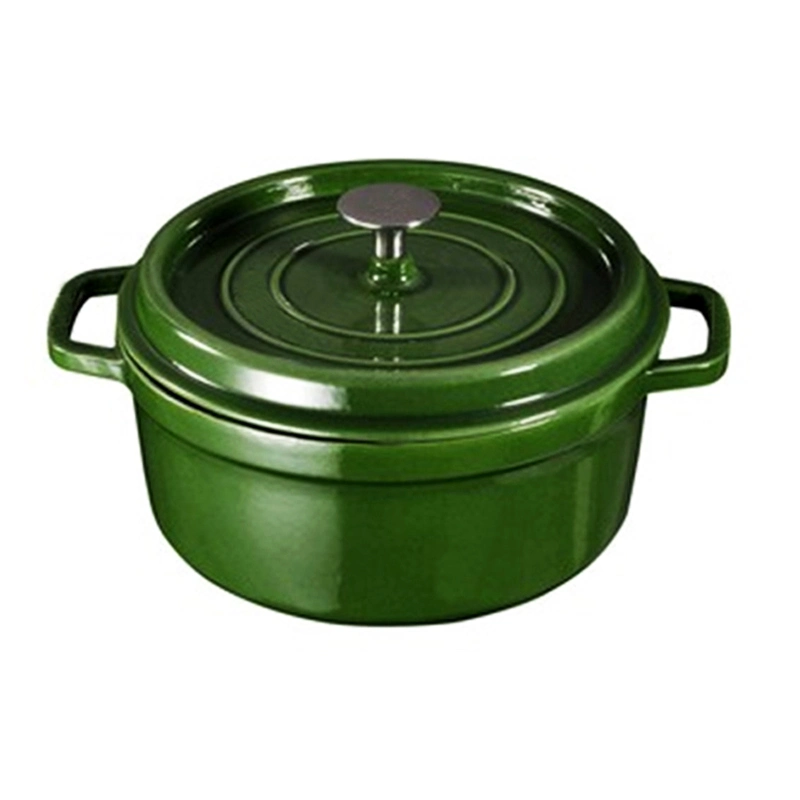 Mini Green Enamel Cast Iron Dutch Oven Casserole Cookware Pot