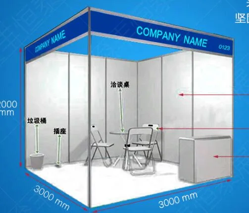 2023 New Brand Aluminum Alloy Metal Exhibition Display Stand for Booth Showcase