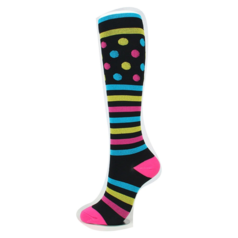 Custom Logo Compression Stockings Cycling Socks Fit for Edema, Diabetes, Varicose Veins, Running Marathon Sports Socks