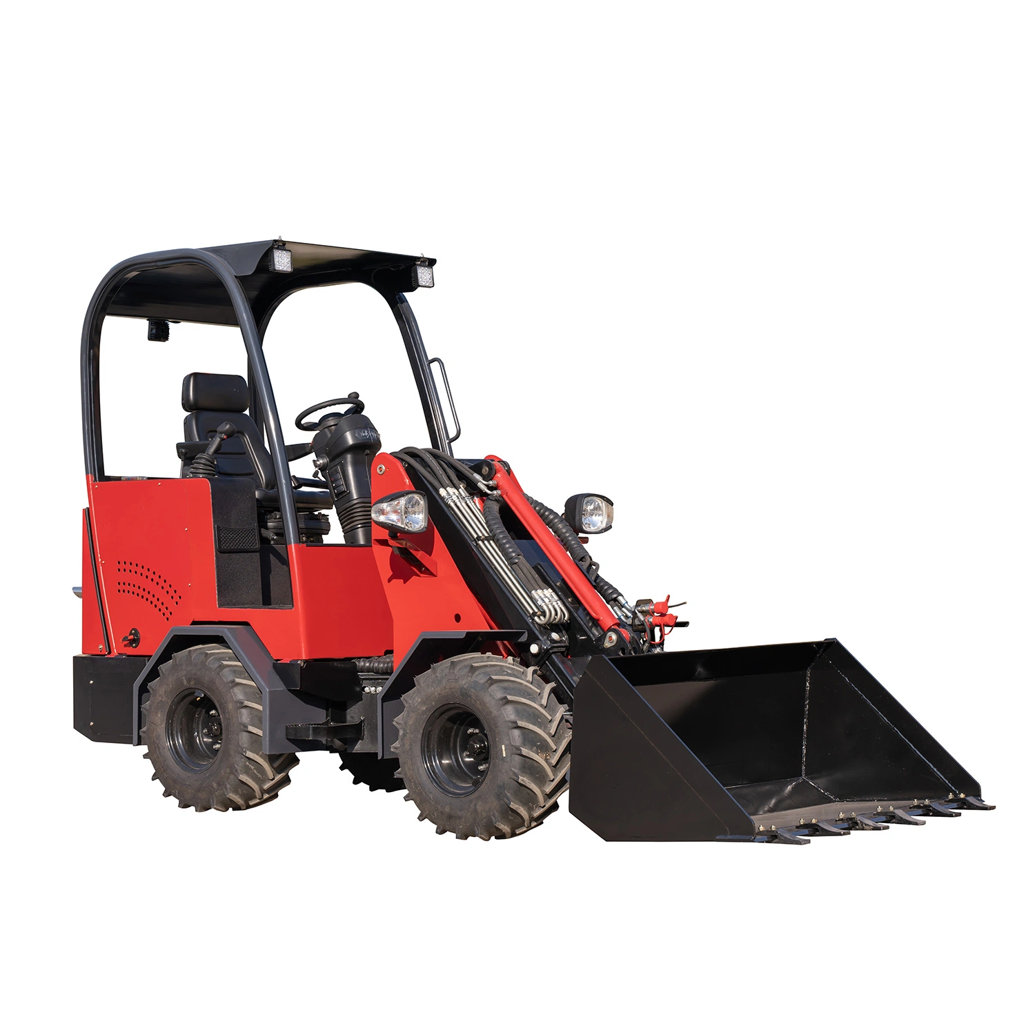 Construction Equipment Mini Wheel Loader as Backhoe Loader and Skid Steer Loader