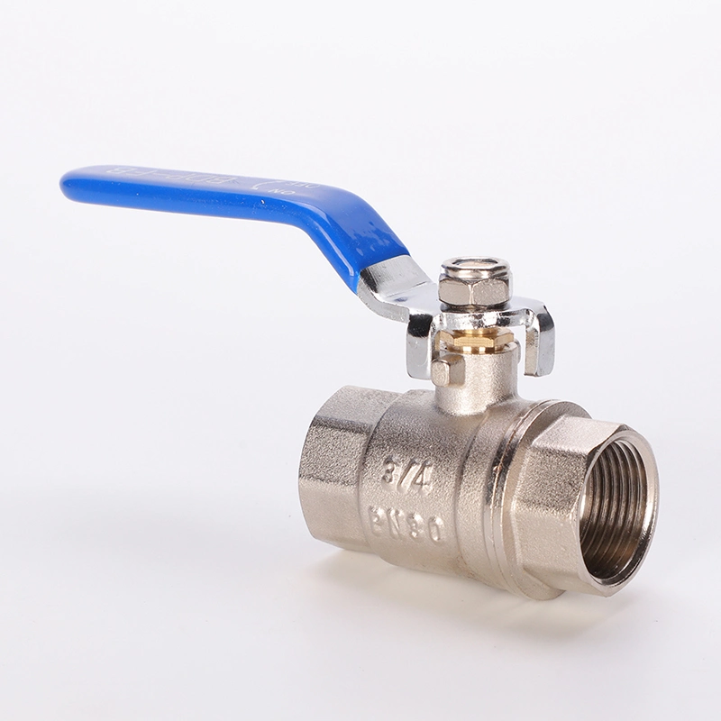 Brass Forged Water Pipe Ball Valves Full Range with Level Handle Nickel Plating