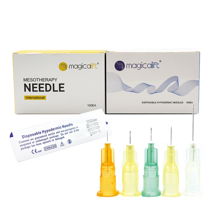 Segurança Hipodérmicas médica Sharp Meso Agulha Agulha Mesoterapia descartáveis 32G 4mm 6 mm