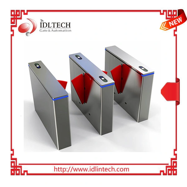 304 Stainless Steel Entrance Flap Barrier Turnstile Gate with Access Control System