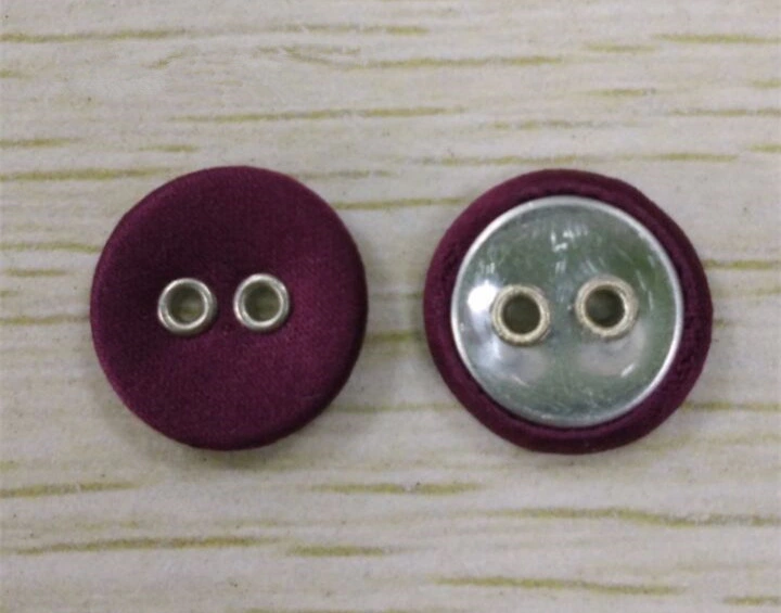 Metal Fabric Cover Button with Metal Feet