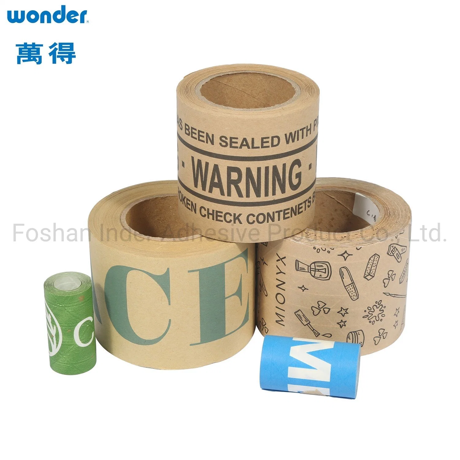 Wonder Brand General Purpose Self Adhesive Kraft Paper Tape Coated with Rubber Adhesive