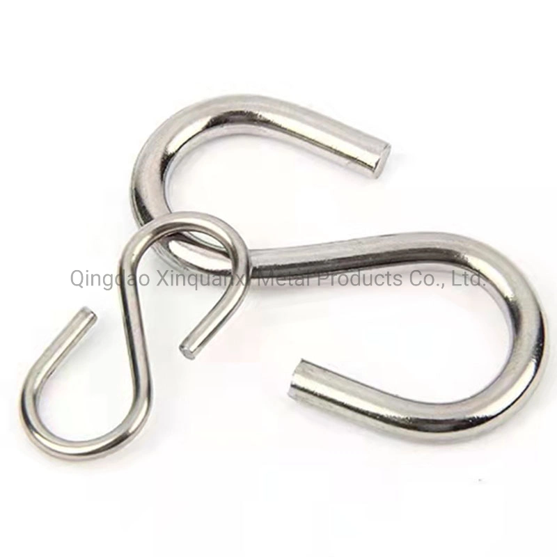 Stainless Steel Metal Hanging Bulk Heavy Duty S Shaped Utility Coat Hook