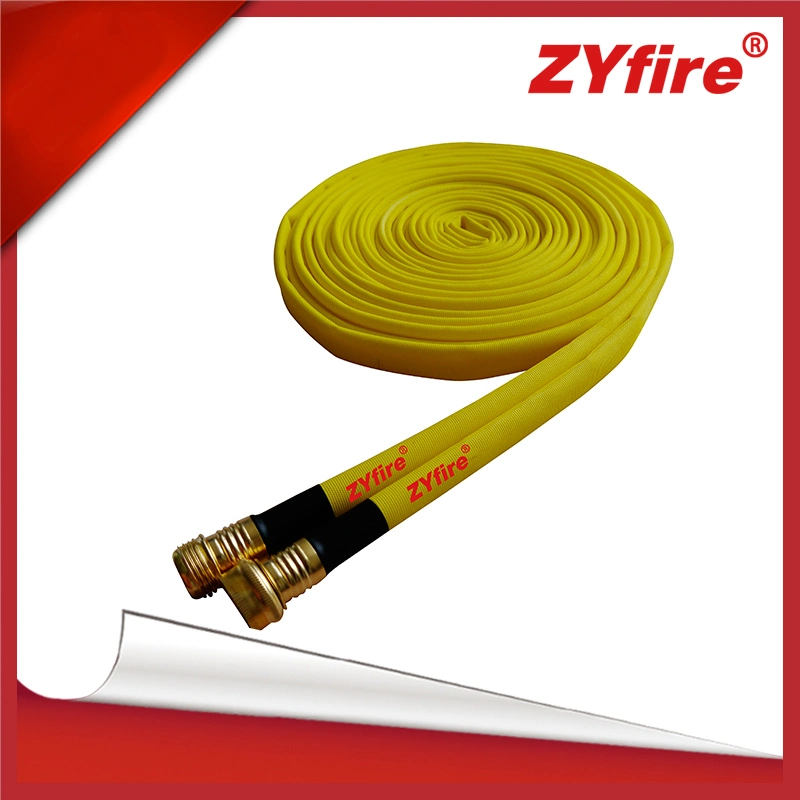 TPU Lining 5/8" 3/4" Inches Yellow Forestry Layflat Econo Forestry Hose with Copper Garden Thread Coupling