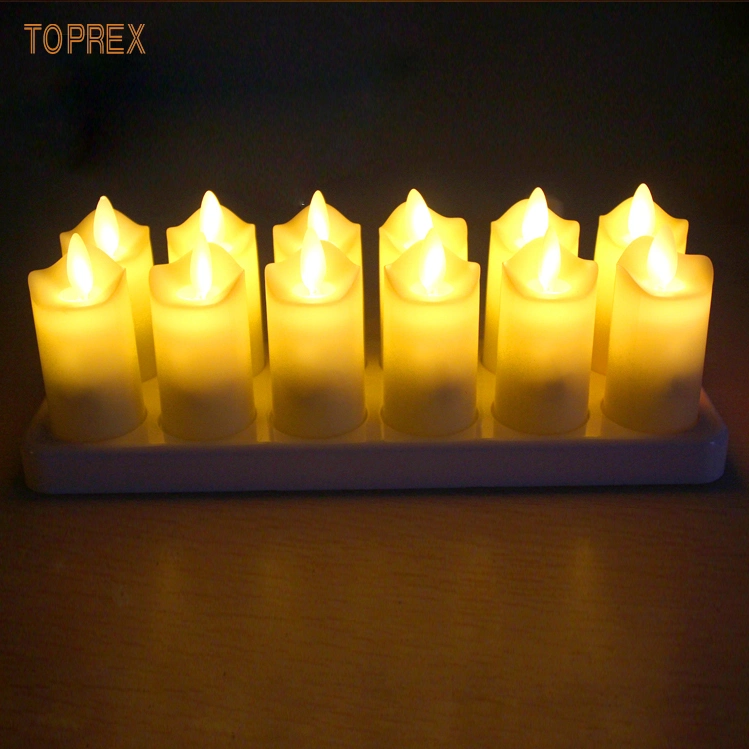 Quality Wholesale/Supplier Unique Chargeable LED Mini Tea Christmas Candle Lights with Remote Controller