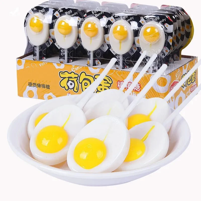 Custom Toy Candy Whole Boxes of Children's Snacks Poached Egg Lollipops Candy