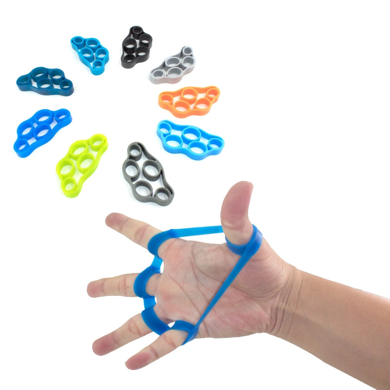 Finger Stretcher Hand Widerstandsbänder Hand Extender Exerciser Finger Grip Stärkungsmittel Trainer Greifer-Set für Arthritis Carpal Tunnel Übungsgitarre Wbb13058