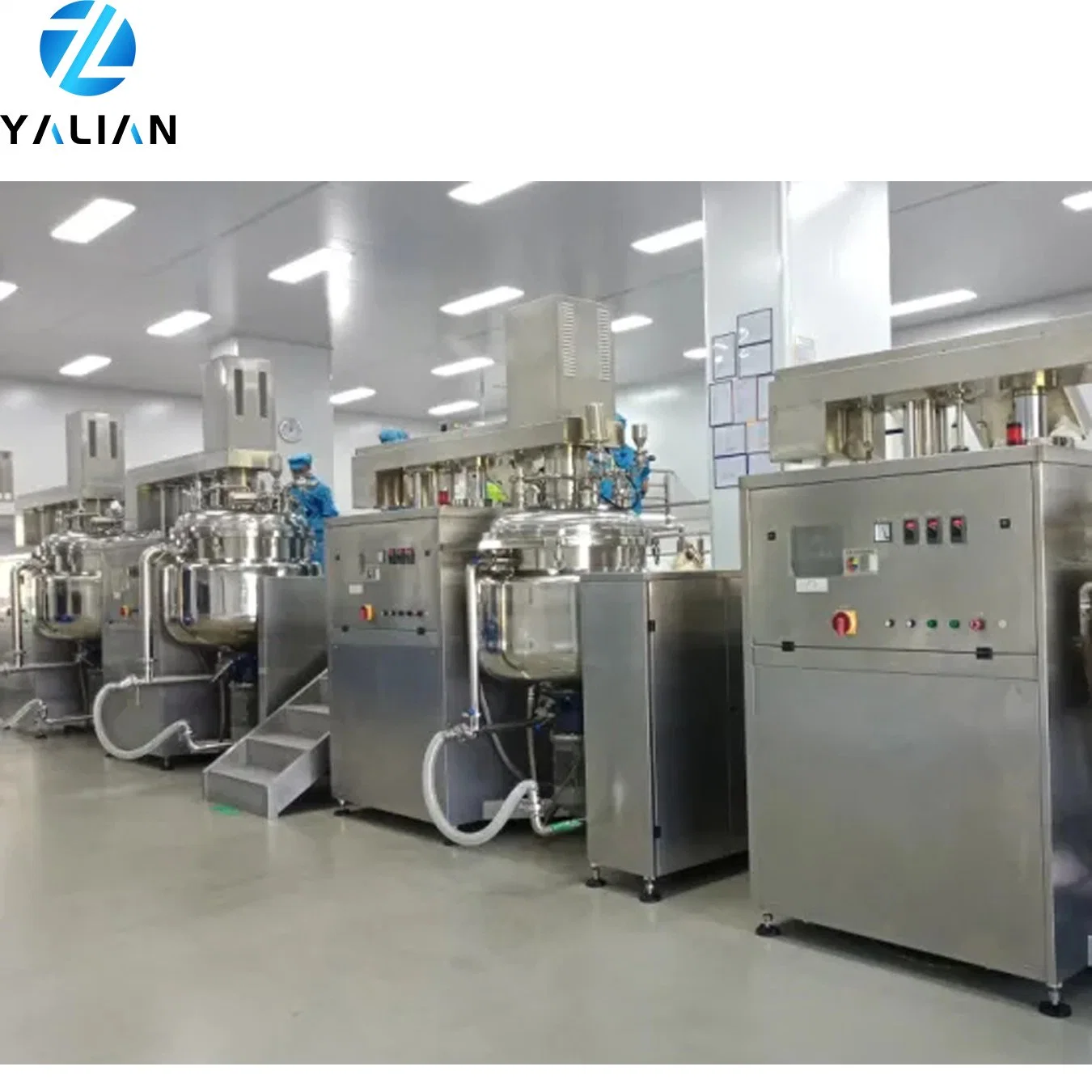 Stainless Steel Cream Mixing Tanks Cosmesitcs Making Machine Cosmetics Homogenizer Mixer