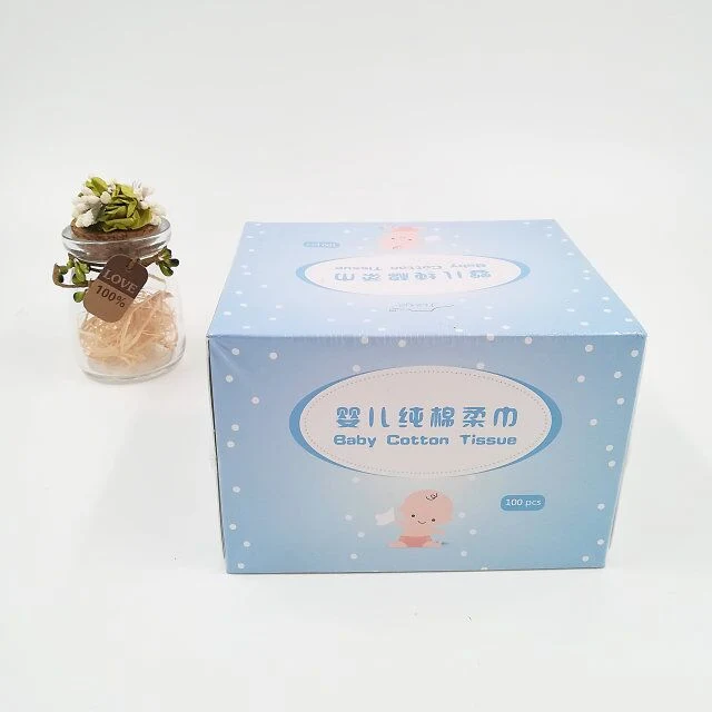 Cleaning and Skin Care Natural Cotton Soft Facial Tissue