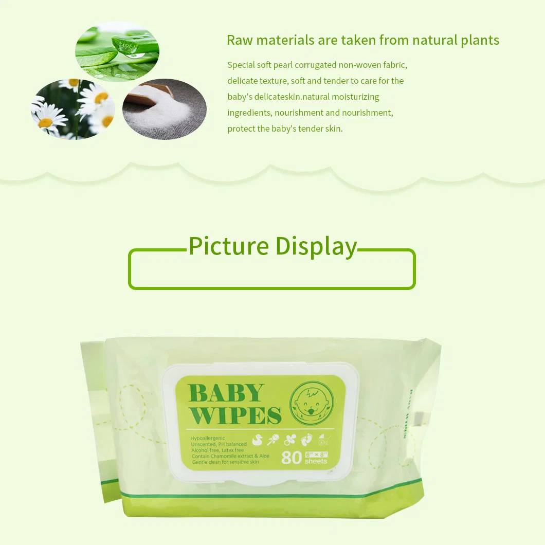 OEM Baby Care Organic Natural Non Woven Baby Wipes Skin Friendly Non Irritating Super Skin Baby Products Baby Cleaning Care Towel