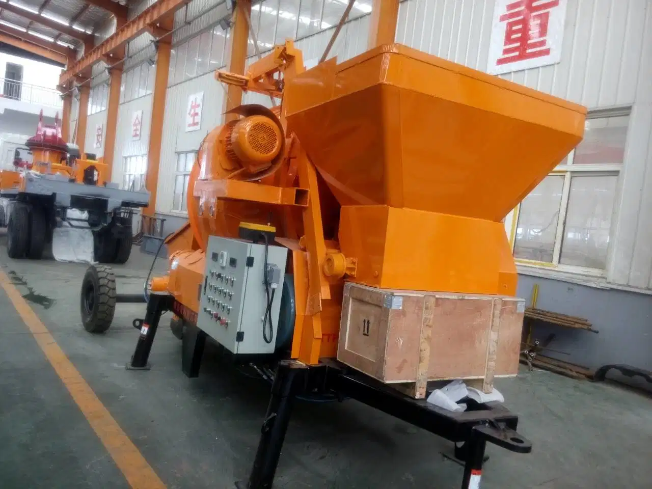 Mini Portable Cement Mortar Self-Loading Concrete Mixer Machine with Pump Beton Mixing Pump