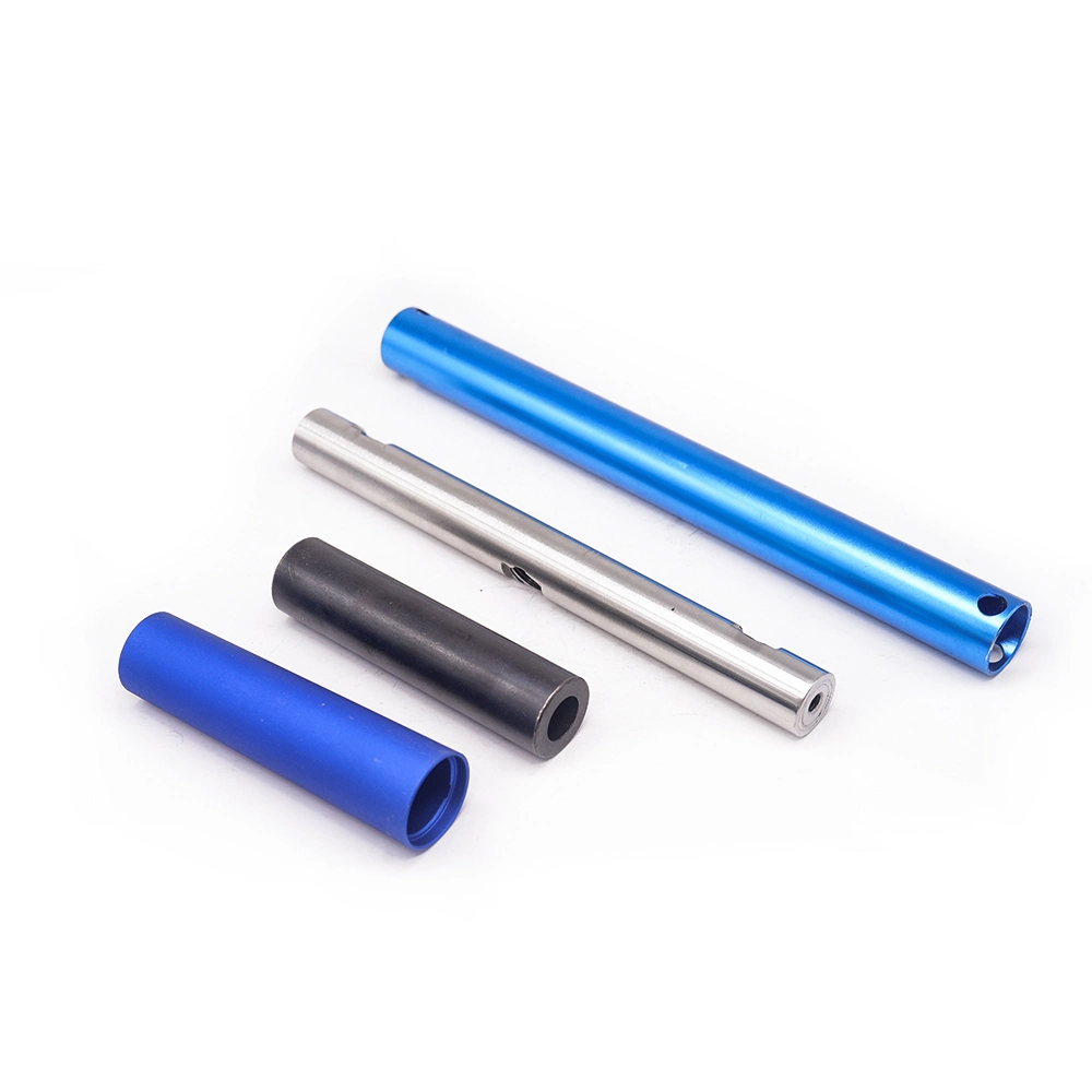 Made in China CNC Turning Part Customized Stainless Steel Titanium Various Styles Pipe Pin Shaft High Precision Aluminum Anodized Tube Parts