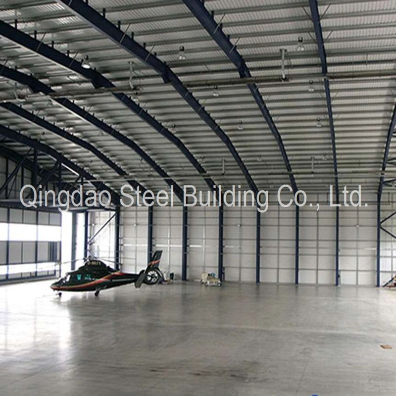 Good Quality Large Span Steel Prefab Aircraft Airplane Hangar for Sale Metal Building