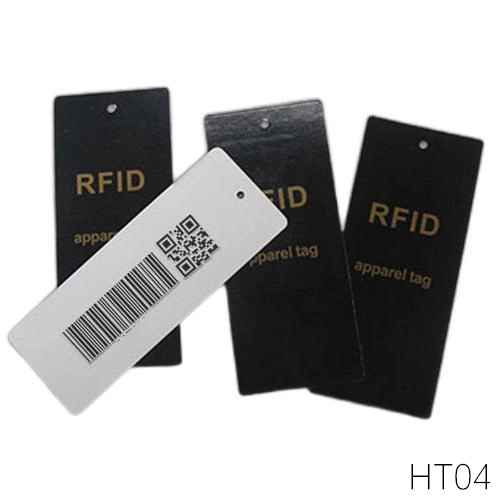 EPC Encoding Custom Printing UHF RFID Smart Apparel Clothing Label Hang Tag