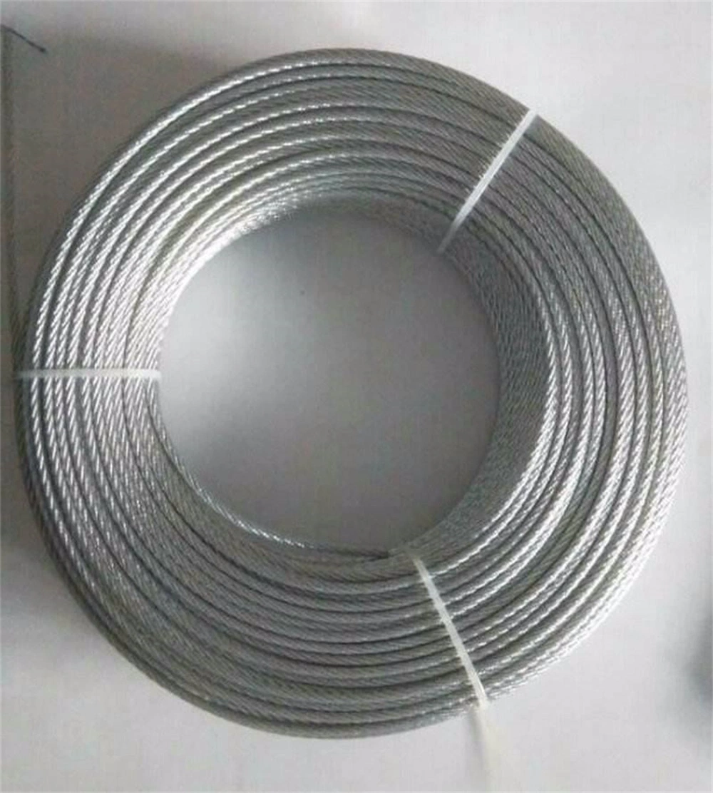 Wire Rope 1X7 Compact Strand Stainless Steel AISI 316 Used for High-End Shrouds in Smaller Diameters. Compact Strand Wire Rope with a Very High Breaking Load.