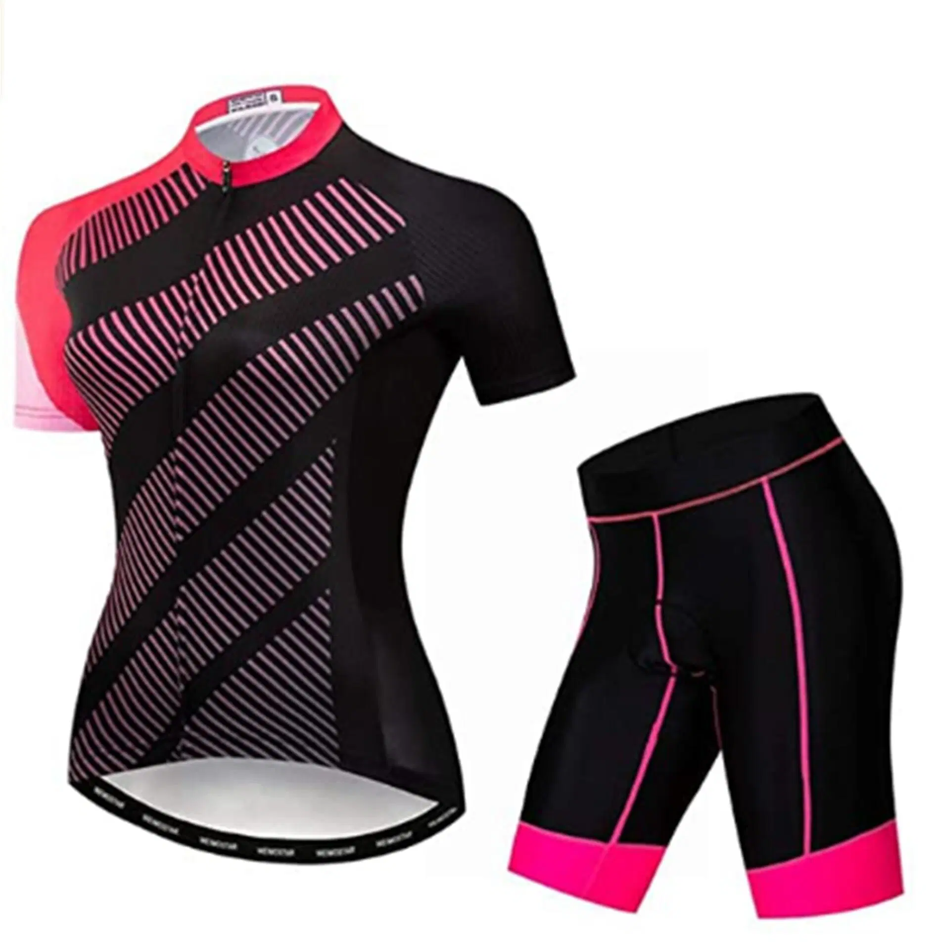 Cycling Clothing Short Sleeve Set Summer Women's Top Shorts Soak up Air Cycling Shirt