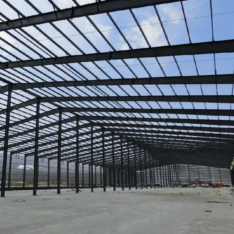 Low Cost Galvanized Metal Construction Industrial Steel Structure for Warehouse Workshop Hangar Garage