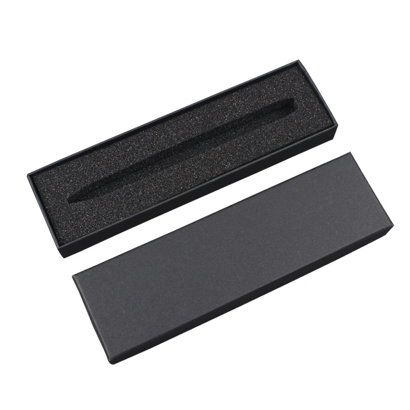 Clamshell Pen Box Black Paper Cardboard Pen Packaging Gift Box