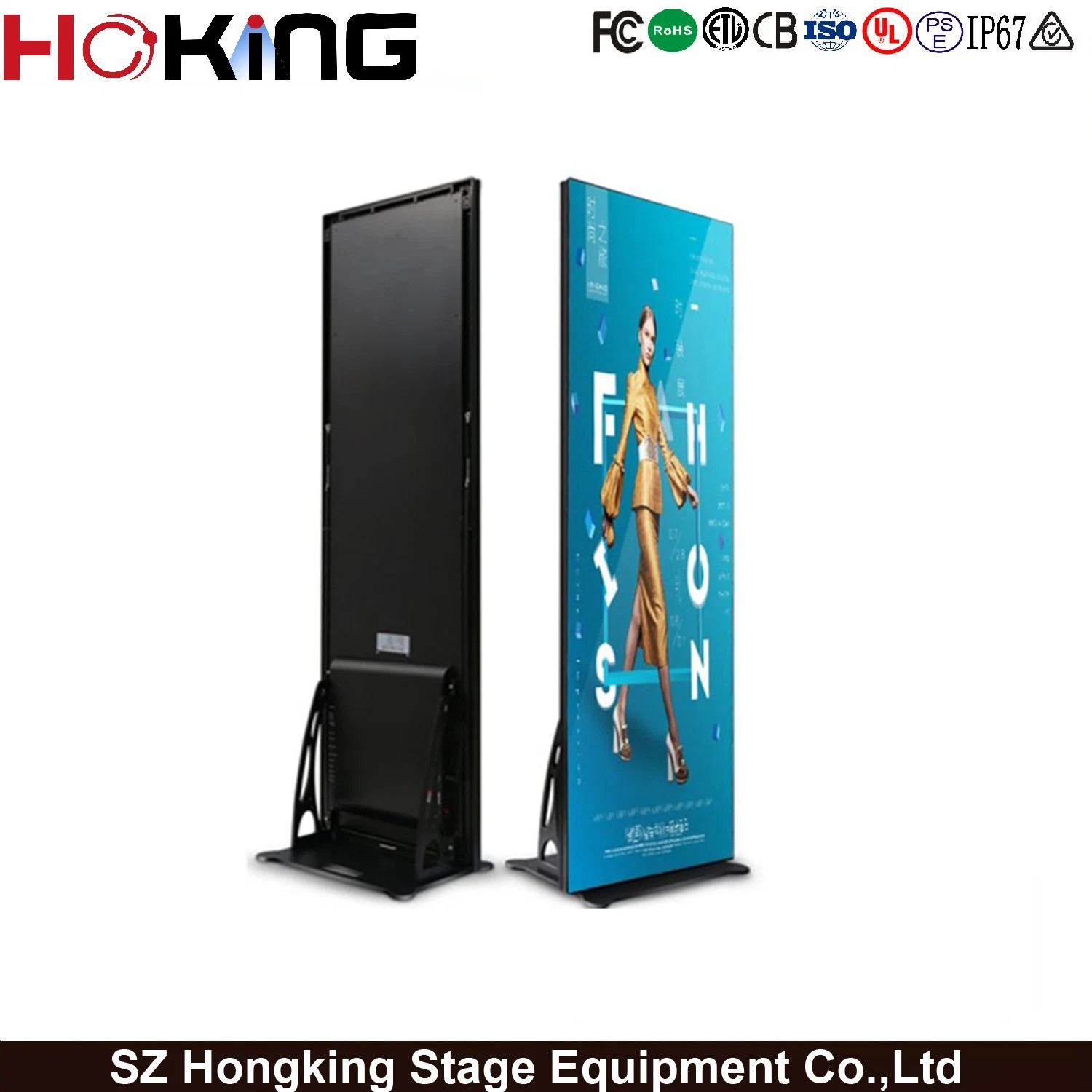 Customized P2.5 Poster Ultra Thin LED Screen Indoor for Shop High Brightness