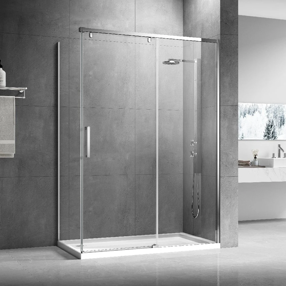 Salles de douche coulissante de porte coulissante en aluminium écran de douche cabines de douche