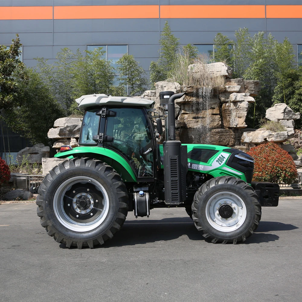 Letol Marque Tracteur de grande qualité à forte puissance de cheval Vert Couleur 6 Cylindres Luk Embrayage à double effet 4WD Tracteurs à roues Diesel Euro3 Tracteur