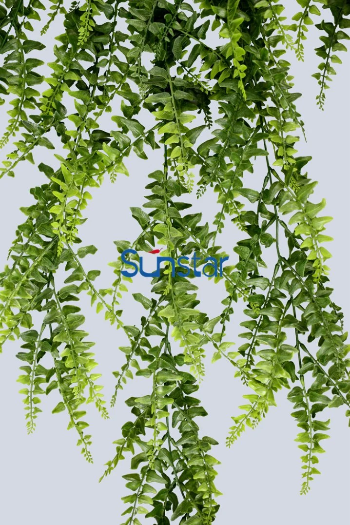 Anti UV Resistant Hanging Fern Bush Artificial Plant for Home Decoration Indoor and Outdoor (48961)