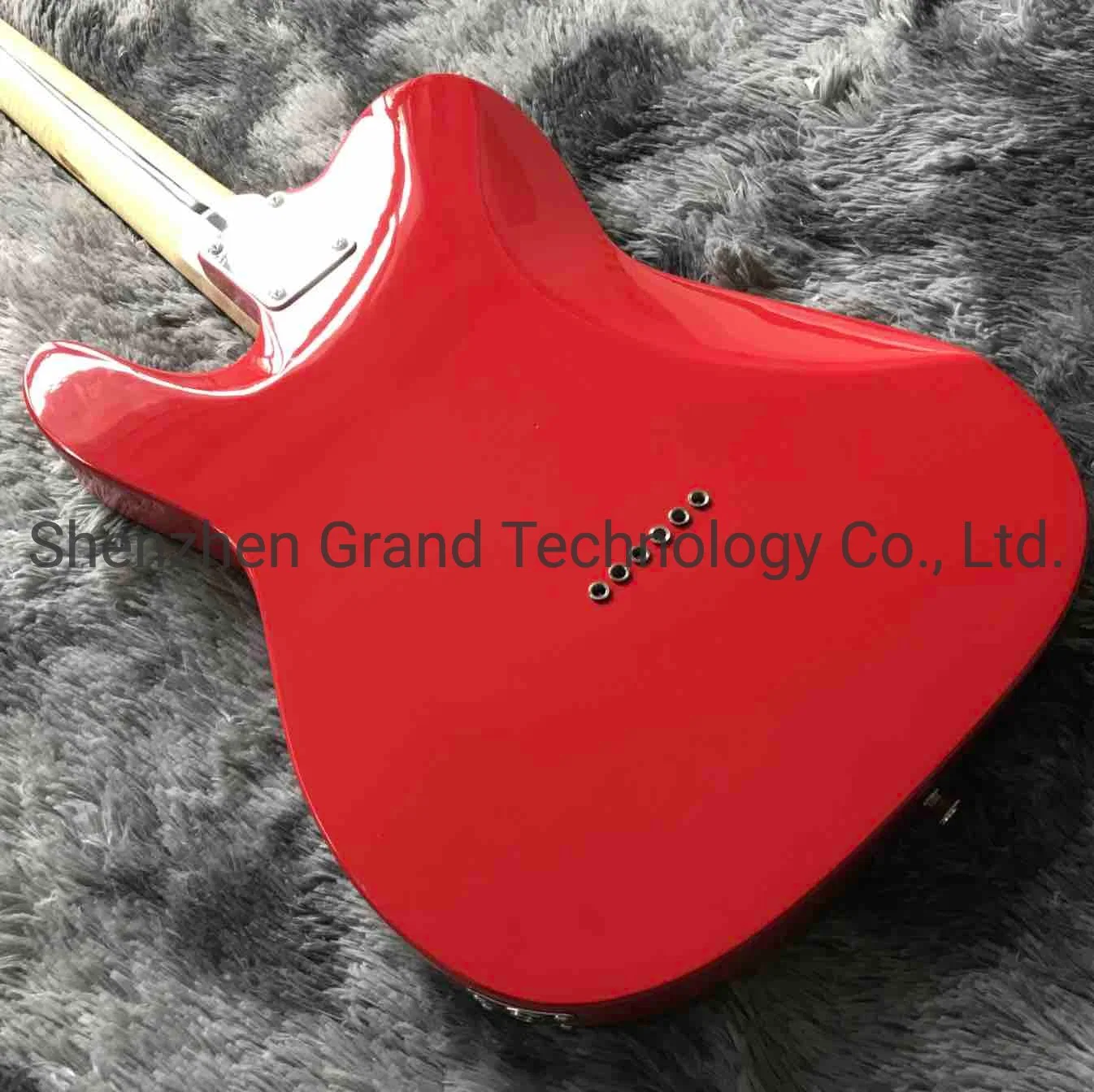 Custom Character Pattern Design Water Transfer Printing Electric Guitar in Red