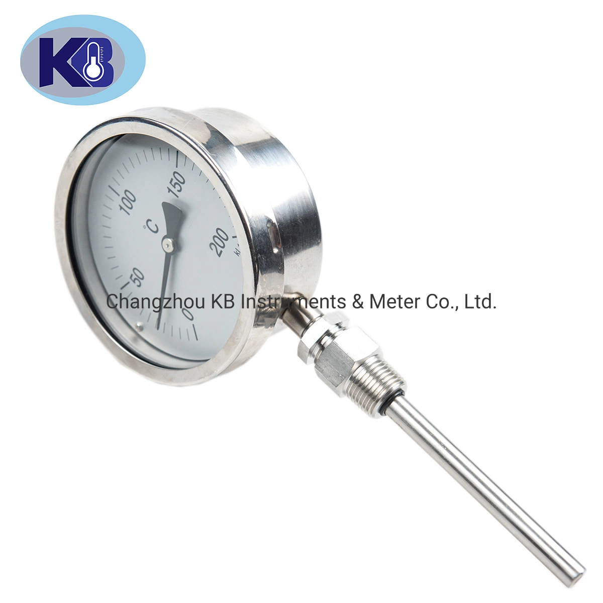 Bimetall Thermometer Industrie-Thermometer Kesselrohr Hochtemperatur-Präzisionszeiger Radial Wss-411/401/53