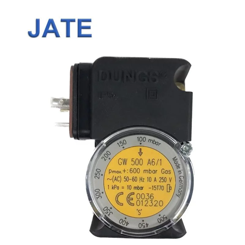 Dungs Gw500A6/1 250V IP 54 275413 Pressure Monitor 100-500 Mbar High Burner Gas Control Compressor Switch Adjust Air