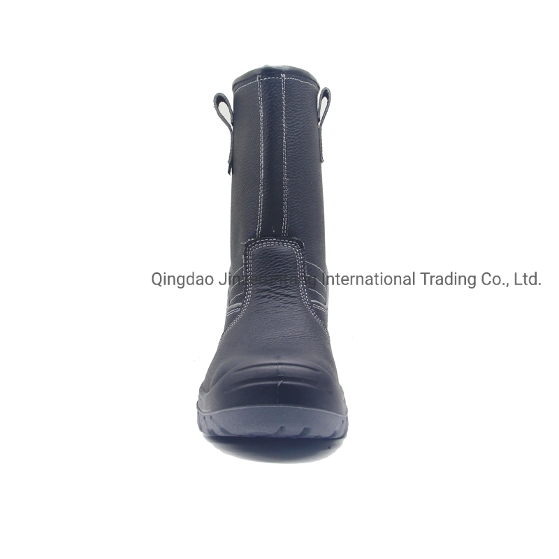 Hot Sale High Cut Leather Injection PU Sole Steel Toe Cap Safety Boots Work Safety Shoes