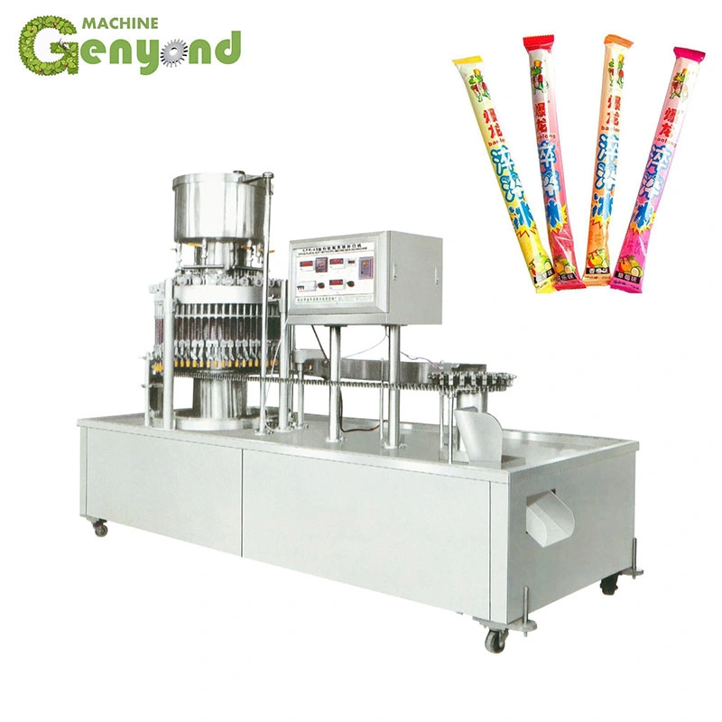 Usine de glace Genyond Lolly Popsicle Pop Soft Tube de remplissage de la machine d'étanchéité